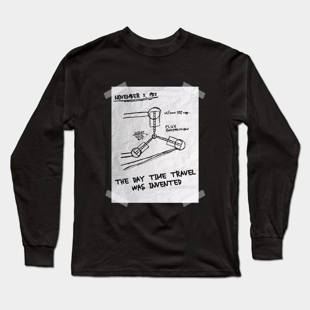 Flux Capacitor Long Sleeve T-Shirt by RedStormCreative